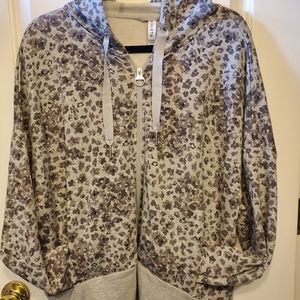 Athleta Balance Printed Sweatshirt Hoodie